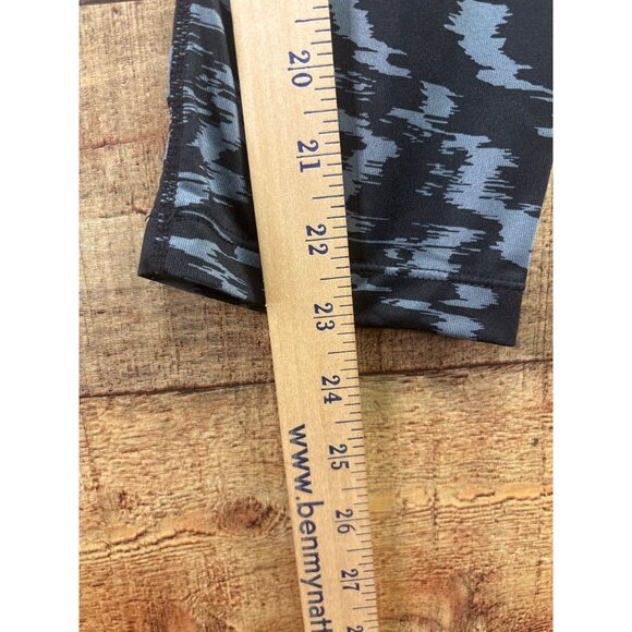 Nike Womens Black & Blue Colorblock Leggings M Stretchy Activewear - Picture 3 of 6